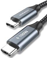 NIMASO USB C to USB C Cable 2M, USB Type C 100W 20V/5A PD Fast Charging Date Cable with E-Mark Chip for iPhone 15,MacBook Air/Pro iPad Pro/Air/Mini 6,Galaxy S23 Ultra, Pixel 7 Pro, Huawei Mate 60 Pro