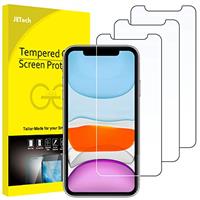 JETech Screen Protector for iPhone 11 and iPhone XR, 6.1-Inch, Tempered Glass Film, 3-Pack