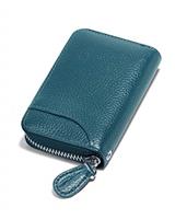 GADIEMKENSD Genuine Leather Credit Card Wallet Fold Accordion Style with RFID Blocking
