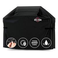 Grillman Premium BBQ Grill Cover, Heavy-Duty Gas Grill Cover for Weber, Brinkmann, Char Broil etc. Rip-Proof, UV & Water-Resistant