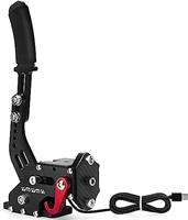 aikeec 64Bit PC USB Handbrake, Upgrade SIM Racing Games Handbrake for LO GITECH G25 G27 G29 T500 T300 THRUST MASTER FANATECOSW DIRT RALLY,