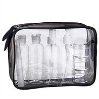 MOCOCITO Toiletry Bag Women & Men | Clear Toiletry Bag |Toiletry Bag Set with 8 Bottles(max.3.4oz/100ml) 1 Flight Security Liquid Bag| Approved by EU & UK Luggage Rules