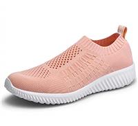 TIOSEBON Women Trainers Athletic Slip On Lightweight Walking Shoes - Breathable Running Sneakers