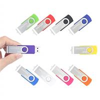 ENUODA Memory Stick 8GB 5 Pack USB 2.0 Flash Drive Swivel Design Fold Storage Thumb Drive (Black Purple Green Blue Red)