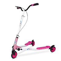 AOODIL Swing Scooter Adjustable 3 Wheels Foldable Wiggle Sco