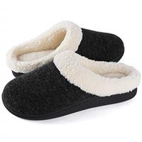 Wishcotton Women's Fur Fleece Slippers with Cozy Memory Foam