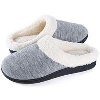 Wishcotton Women's Fur Fleece Slippers with Cozy Memory Foam