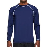 Arcweg Rashguard Men Long Sleeves Diving UV Protection UPF 50+ Elastic Rash Vest Loose Fit Top Swimming Quick Drying Surfing Pool T-Shirt Sports Top Rashie