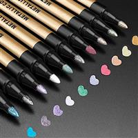 APOGO Metallic Marker Pens Scrapbook Pens for Black Paper