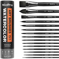Nicpro Professional Watercolor Paint Brush Set