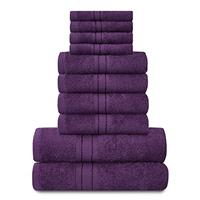 Lions Towels Family Bale Set - 10 Piece 100% Egyptian Cotton, 4x Face 4x Hand 2x Bath Towel, Premium Quality Highly Water Absorbent Bathroom Accessories, Machine Washable, Aqua, 544630