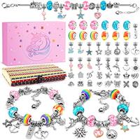 BIIB Unicorn Gifts for Girls, Bracelet Making Kit, Easter Gifts for Kids Gifts for Teenage Girls Toys Age 5 6 7 8 9 10, Girls Jewellery Making kit Arts and Crafts for Kids, Girls Birthday Presents