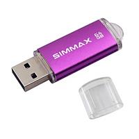 SIMMAX Memory Stick 64GB 3 Pack 64GB USB 2.0 Flash Drives Thumb Drive Pen Drive (64GB Pink Blue Green)