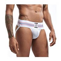 JOCKMAIL Sexy Men Jock Strap Athletic Jock Strap Supporter Thongs and G Strings Wide Belt Sexy Underwear Brief 7 Colors M-XXL
