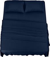 Utopia Bedding Bed Sheet Set - Easy Care Soft Brushed Microfibre Fabric - Flat Sheet, Fitted Sheet with Pillowcases - Wrinkle, Shrinkage and Fade Resistant