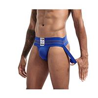 JOCKMAIL Sexy Men Jock Strap Athletic Jock Strap Supporter Thongs and G Strings Wide Belt Sexy Underwear Brief 7 Colors M-XXL
