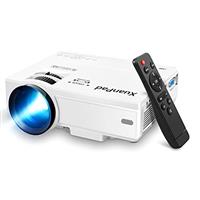 XuanPad Mini Projector, 2025 Upgraded 14000L Portable Video Home Projector, HD 1080P Supported, Compatible with TV Stick, HDMI, USB, AV, Laptop, iPhone, Android Smartphone