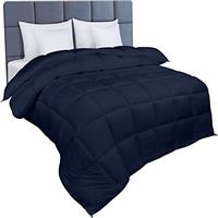 Utopia Bedding King Duvet 10.5 tog with Corner Tabs - Box Stitched Down Alternative Duvet (Navy)