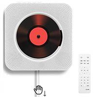 Adirigo Portable Desktop CD Player with Bluetooth - Kpop Music CD Player Build-in Double HiFi Speakers Multifunctional Wall-mounted CD player with Remote Control