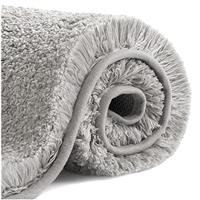 VANZAVANZU Non Slip Bath Mat Thickened Bath Rug for Bathroom Absorbent Ultra Soft Bathroom Mat Rug Fluffy Microfiber Bedside Rug Carpet Floor Mat, Quick-drying, Machine Washable