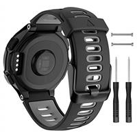ISABAKE Watch Strap for Forerunner 735XT 235 235Lite 230 220 620 630, Soft Silicone Replacement Band for Approach S20 S5 S6/Venu Sq GPS Smartwatch Accessory