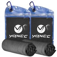 YQXCC 2 Pack Cooling Towel (120x30 cm) Ice Towel for Neck, Microfibre Cool Towel, Soft Breathable Chilly Towel for Yoga, Golf, Gym, Camping, Running, Workout & More Activities