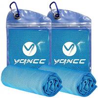 YQXCC 2 Pack Cooling Towel (120x30 cm) Ice Towel for Neck, Microfibre Cool, Soft Breathable Chilly for Yoga, Golf, Gym, Camping, Running, Workout & More Activities