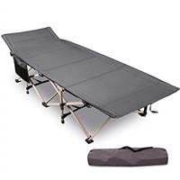 REDCAMP Folding Camping Beds for adults, Extra Wide Heavy Duty Sturdy Camp Bed Portable, Strong Thicker Tubes Sleeping Cot Outdoor Travel Fishing Office Indoor