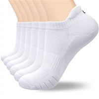 coskefy Sports Ankle Socks Thick Cushion Cotton Low Cut Running Athletic Socks for Men Women (6 Pairs)