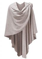 PULI Womens Cross Front Shawl Wraps Elegant ponchos Finely Draped Knitted Cape Cardigan For Evening dress Wedding Shawls