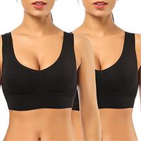 SIMIYA Super Comfort Bra, Womens Sports Bras Removable Pads Plus Size Sleep Bras for Girls in Yoga Bralette Leisure Stretch Crop Tops Vest