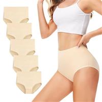 TUUHAW Underwear Women High Waist Knickers for Women Multipack of 5 Ladies Full Briefs Cotton Pants for Women