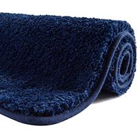 SFLXO Non Slip Bath Mat Machine Washable Durable Soft Fluffy Microfiber Bathroom Mat Water Absorbent Bath Rug