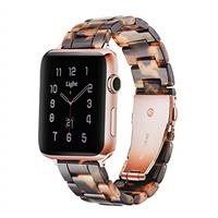 Light Compatible with Apple Watch 38mm 40mm 41mm 42mm 44mm 45mm 46mm 49mm, Fashion Resin iWatch Women Men Bracelet with Stainless Steel Clasp for Apple Watch Series 10 SE 9 8 7 6 5 4 3 2 1,Ultra 2 1