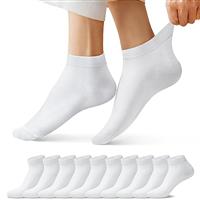 FALARY Trainer Ankle Socks for Men Women 10 Pairs Sport Low short Socks