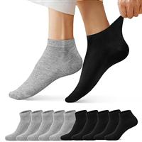 FALARY Trainer Ankle Socks for Men Women 10 Pairs Sport Low short Socks