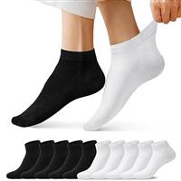 FALARY Trainer Ankle Socks for Men Women 10 Pairs Sport Low short Socks