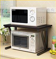 GLOYY Microwave Oven Rack, Wooden Kitchen Counter Shelf About 22'' Wide, Maximum Load 132lb/60kg, 2-Tier Kitchen Appliance Organize for Space Saving,Microwave Shelf