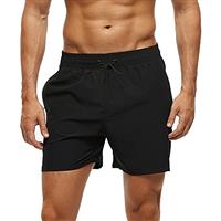 Arcweg Men's Swim Trunks Mens Board Shorts with Zipper Pockets Surfing Stretchy Beach Shorts Breathable Mesh Lining Quick Dry