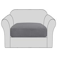 BellaHills Stretch Sofa Seat Cushion Cover Sofa Couch Cushion Furniture Protector Sofa Slipcover with Elastic Bottom Spandex Jacquard Fabric Small Checks
