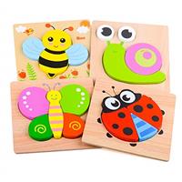 DUDUFLY Puzzles Jigsaw for Baby Boys, Wooden Puzzles Toys for 1-3 Year Old Boys Girls Birthday Gift for 1-3 Year Old Toddlers Kids Education Toy Age 1 2 3 Baby Children