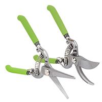 WORKPRO 2-Piece Pruning Shears Set, Heavy Duty Secateurs Blade with Heat Treatment, Garden Shears