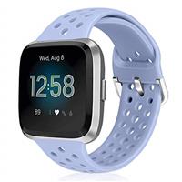 Runostrich Sport Strap Compatible with Fitbit Versa 2/Fitbit Versa/Versa Lite/SE, Soft Silicone Band Replacement Breathable Wristband Accessories for Smart Fitness Watch for Women Men