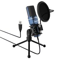 TONOR Gaming USB Microphone with RGB, Condenser PC Mic for Streaming Podcast Recording Studio Singing Youtube, Computer Mic with Headphone Jack for Gamer Discord Compatiple with Mac/PS4/PS5