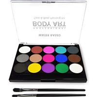 OGIMA Body Painting Face Paint Kit, 15 color Professional Palette Washable with Brush for Kids Art Show Halloween Party Colsplay Makeup Body Festive (15 color)