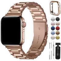 Fullmosa Metal Apple Watch Strap Compatible with Apple Watch Stainless Steel Replacement Band Compatible with iWatch Series 9 8 7 6 SE 5 4 3 2 1