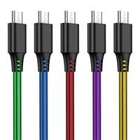 SCHITEC USB C Charger Cable, 5 Pack PVC Type C Fast Charging Data Cable for Samsung Galaxy S21 S20 S10 S9 + S8 Plus Note 9 8, LG G5, Google Pixel XL and More USB-C Devices