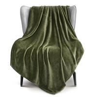 Exclusivo Mezcla Soft Throw Blanket, Fleece Velvet Blanket for Sofa Settees, Fluffy Sofa Throws, Warm, Cozy, Plush and Lightweight Blanket