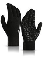 TRENDOUX Winter Gloves for Men and Women - Upgraded Touch Screen Anti-Slip Silicone Gel - Elastic Cuff - Thermal Soft Wool Lining - Knit Stretchy Material