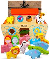 Noahs Ark Toy | Wooden Toys for 1 Year old | Christening Gifts for Girls & Boys | Montessori Baby Toys | Wooden Toys for 1 Year old Boy & Girl | Since 1795